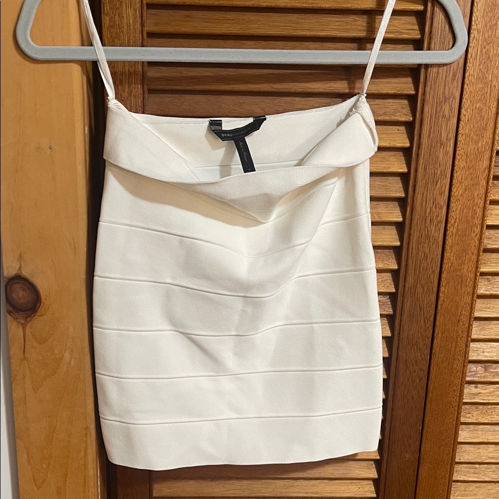 BCBG MaxAzria White Bandage Skirt